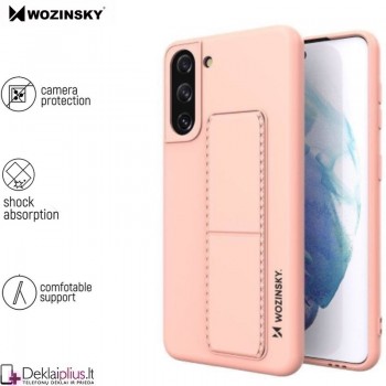Wozinsky 4in1 švelnaus silikono dėklas - rausvas (Samsung S21 Plus)
